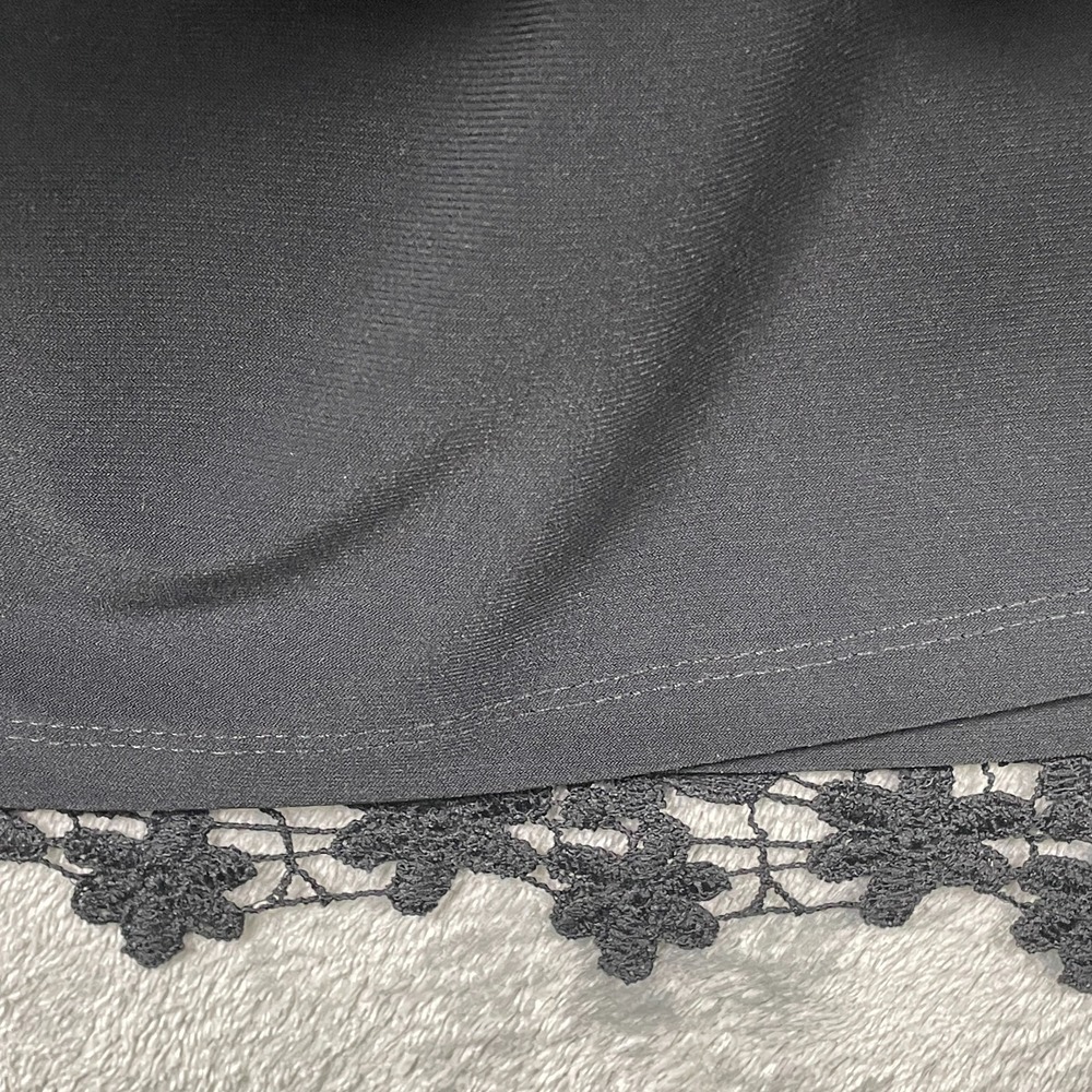 Lauren Ralph Lauren Dress Women's Plus 1X Black Lace Off Shoulder Cocktail LBD - Picture 3 of 8